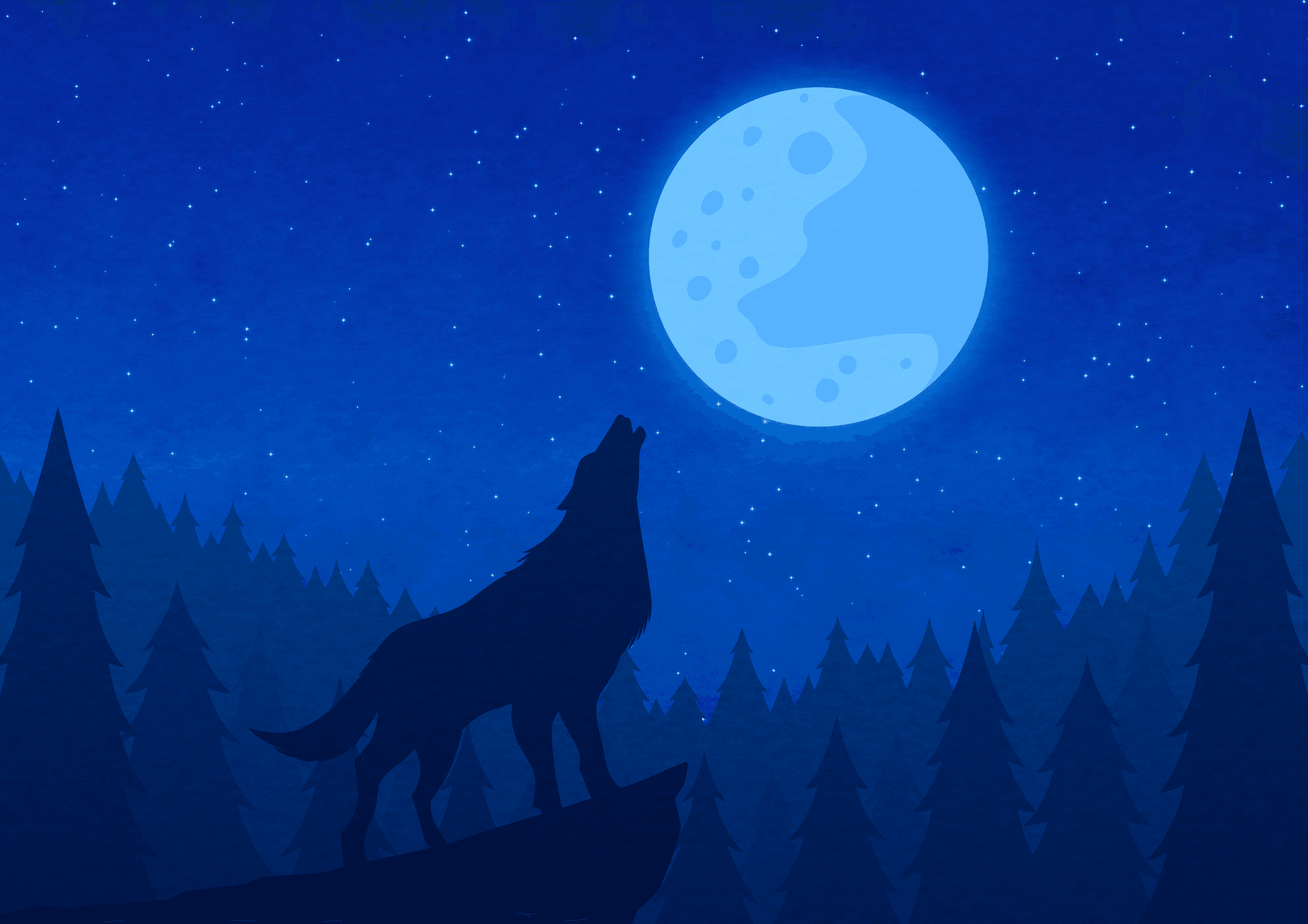 The Cry The Moon Heard - Digital Wall Art