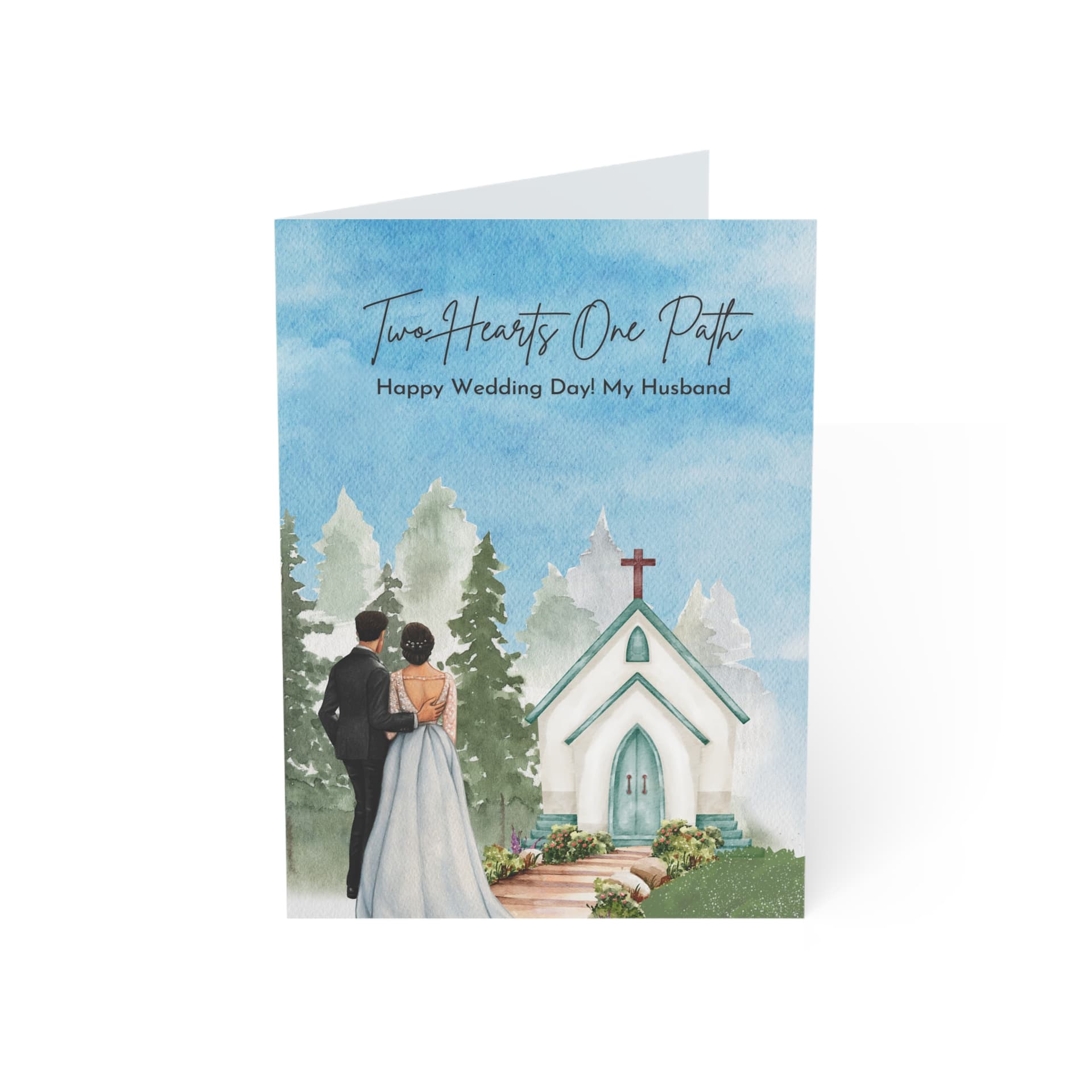 Two Hearts One Path - Wedding Card