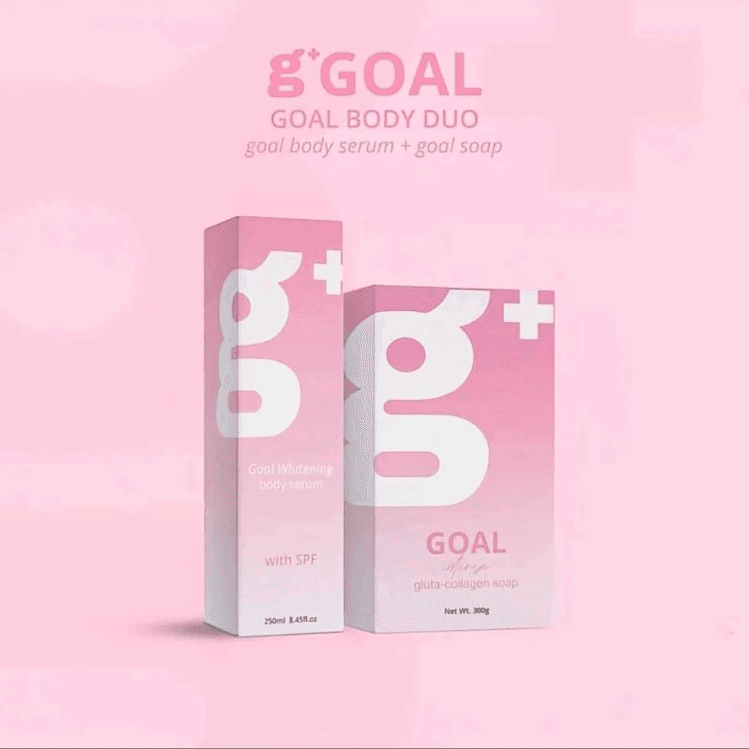 G+ GOAL WHITENING BODY DUO (Set goal soap + goal body serum)